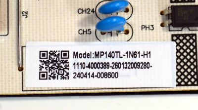 KIT DE TARJETAS ORIGINAL PARA TV PHILIPS / NUMERO DE PARTE MAIN 260102023350 / CV817-KH / 260102023340 / FUENTE 260132009280 / MP140TL-1N61-H1 / T-CON 260157007540 / NPT500GT04-1_V2.0 / PANEL HK550WLEDM-JH4WH / DISPLAY PT550GT05-1 / MODELO 55PUL6643/F7 - Imagen 5